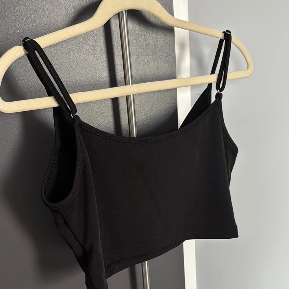 NWOT - SHEIN Black Women's Crop Top Size Large - Picture 4 of 4